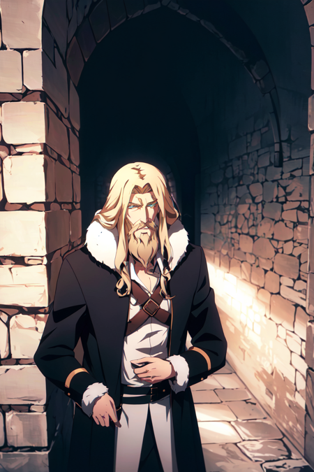 3978522860-2719987632-castlevania style,  (very detailed background_1.5), indoors, cave, _1boy, armor, bangs, black armor, black coat, blonde hair, bl.png